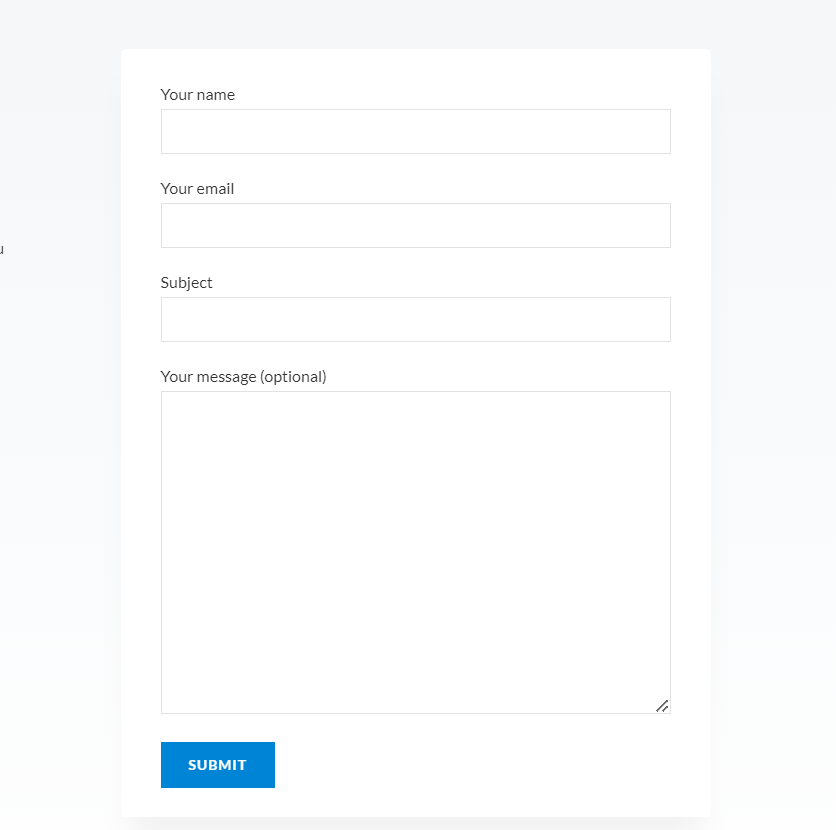 Simple Contact Form