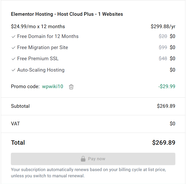 Elementor Hosting Host Cloud Plus Coupon