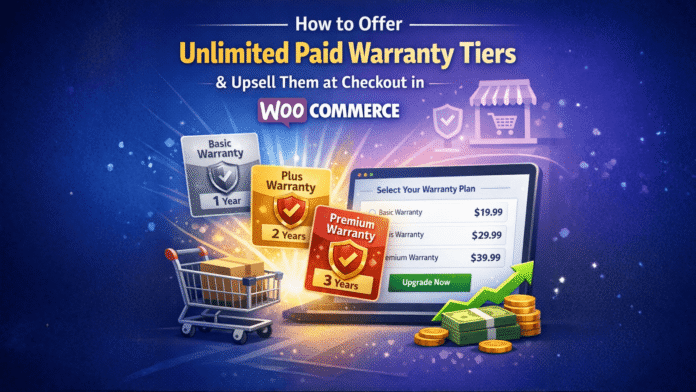How To Offer Unlimited Paid Warranty Tiers And Upsell Them At Checkout In WooCommerce