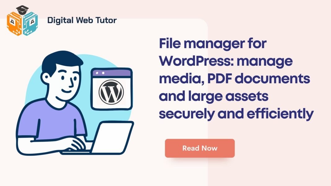 File Manager For WordPress_ Manage Media PDF Documents And Large Assets Securely And Efficiently