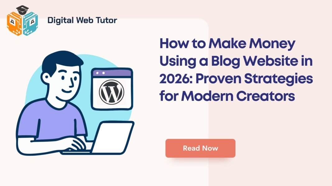 How To Make Money Using A Blog Website In 2026_ Proven Strategies For Modern Creators