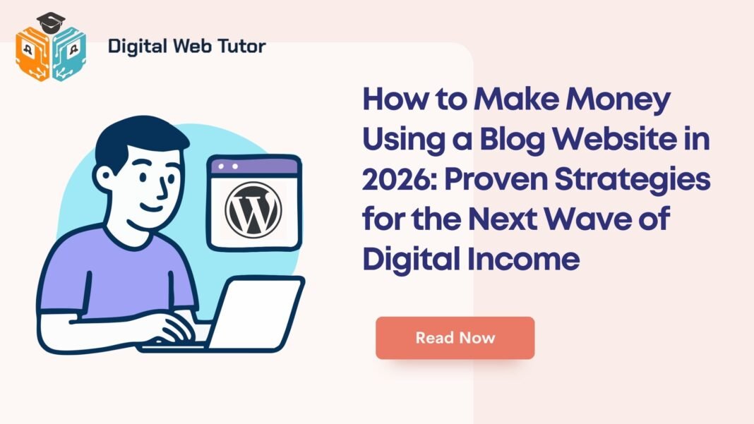 How To Make Money Using A Blog Website In 2026_ Proven Strategies For The Next Wave Of Digital Income
