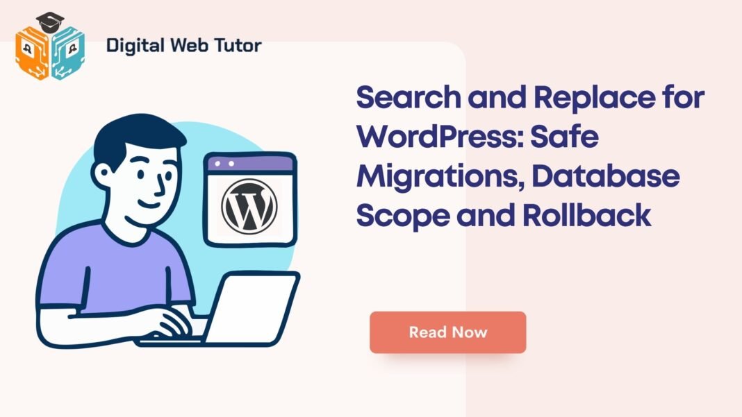 Search And Replace For WordPress_ Safe Migrations Database Scope And Rollback