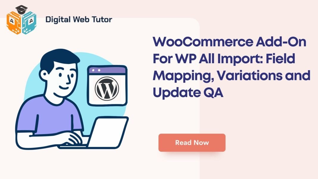 WooCommerce Add On For WP All Import_ Field Mapping Variations And Update QA