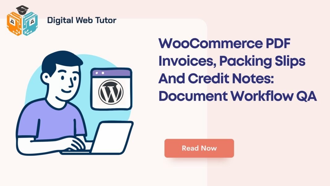 WooCommerce PDF Invoices Packing Slips And Credit Notes_ Document Workflow QA